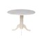International Concepts Square Dual Drop Leaf Table, 42 in, Unfinished, 42 W, 42 L, 29.75 in H, Wood, Unfinished T-42DP - alternate 7